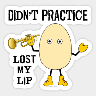 Trumpet Lost Lip Sticker